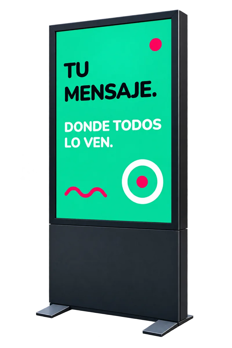 Mupi: «Tu mensaje. Donde todos lo ven»